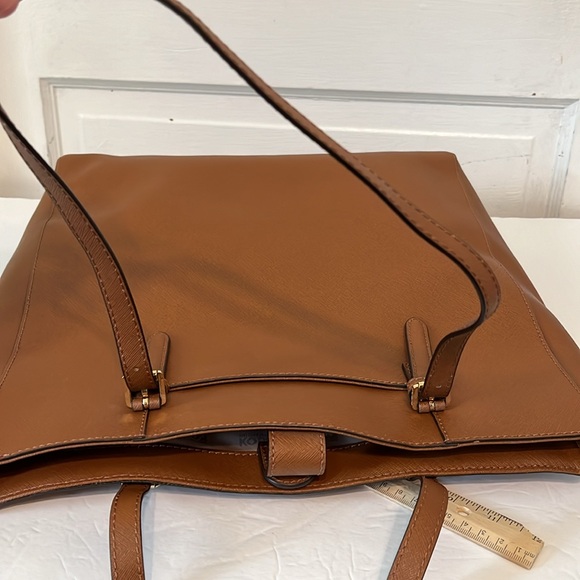 Michael Kors Jet Set Travel Saffiano Tote Large Bag Gold Tone Hardware Leather - Picture 11 of 11